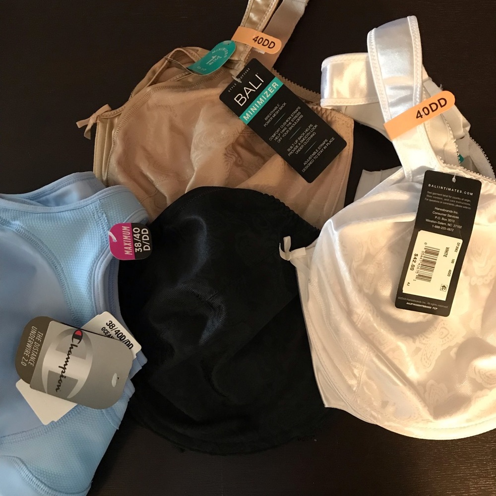 Blue champion reg $37 White,Black,Beige Bali reg price $42each